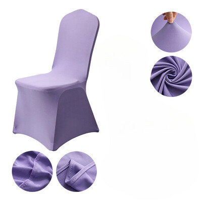 Patru anotimpuri în stil european și american pentru nuntă, dintr-o singură bucată, din țesătură, de culoare uni, pentru scaunul de luat masa, cu elastic pentru decorare