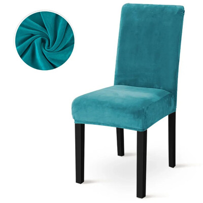 Új luxus bársony székhuzat étkezőbe esküvői hotel bankett melegre állítható jacquard székhuzat tok elasztikus otthon 2024