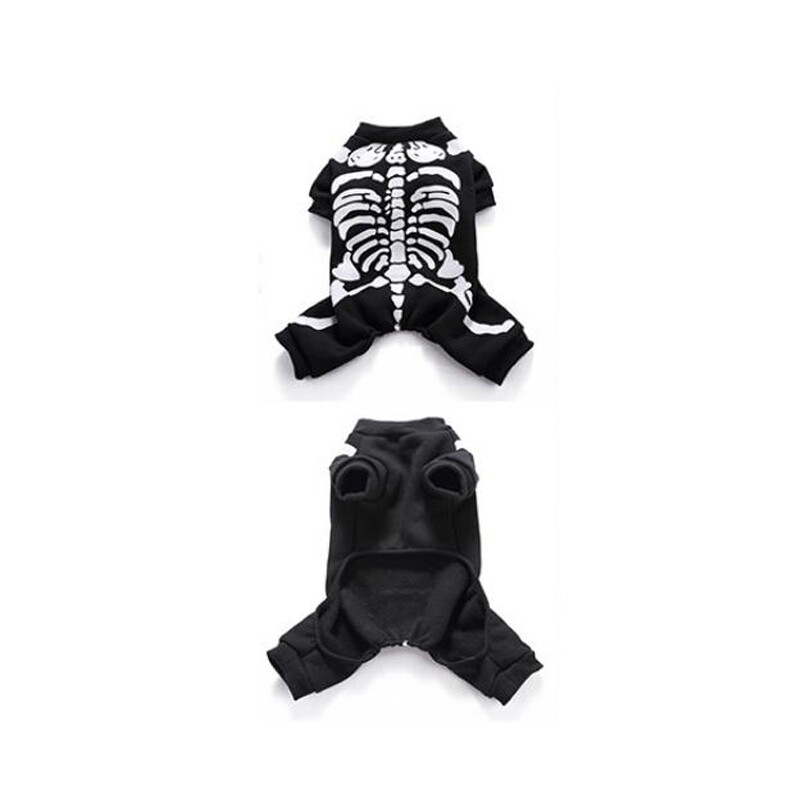 Set pulover tricot pentru animale de companie schelet de Crăciun schelet amuzant Elan Pinguin Halloween haine pentru câini poliester bumbac confortabil moale