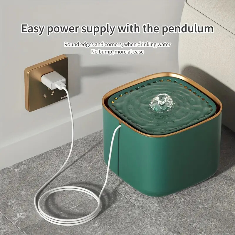 Fântână de apă pentru pisici de capacitate mare de 3L Băutor de apă cu recirculare automată USB Dozator de apă pentru pisici mute electric pentru interior pentru animale de companie