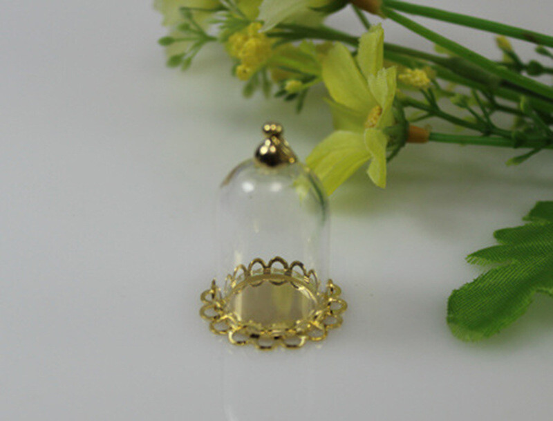 Vairumtirdzniecība stikla vāciņu kulonu ar rokām darināts DIY radošs kaklarota kulonu rotaslietas aksesuāri cilindrisks stikla vāciņš stikla pudeles piekārtiem