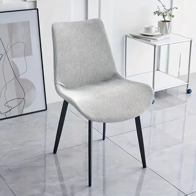 Huse pentru scaune curbate, culoare solidă, 1 buc. Huse pentru scaune elastice clasice detașabile din lână polară, scaune moi, pentru nunta la hotel