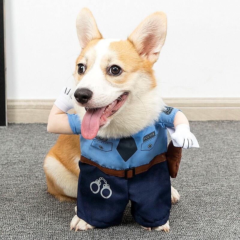 Haine pentru câini Costum amuzant Halloween Cățeluș Hanorac Costum Câine Cosplay Haine Îmbrăcăminte de petrecere Pisică Seturi pentru câini Rochie pentru animale de companie Ținute pentru câini