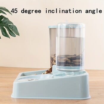 2-σε-1 Pet Automatic Feeder Dog Cats Drinking Water Dispenser Food Bowl Προμήθειες για κατοικίδια για σκύλους Γάτες