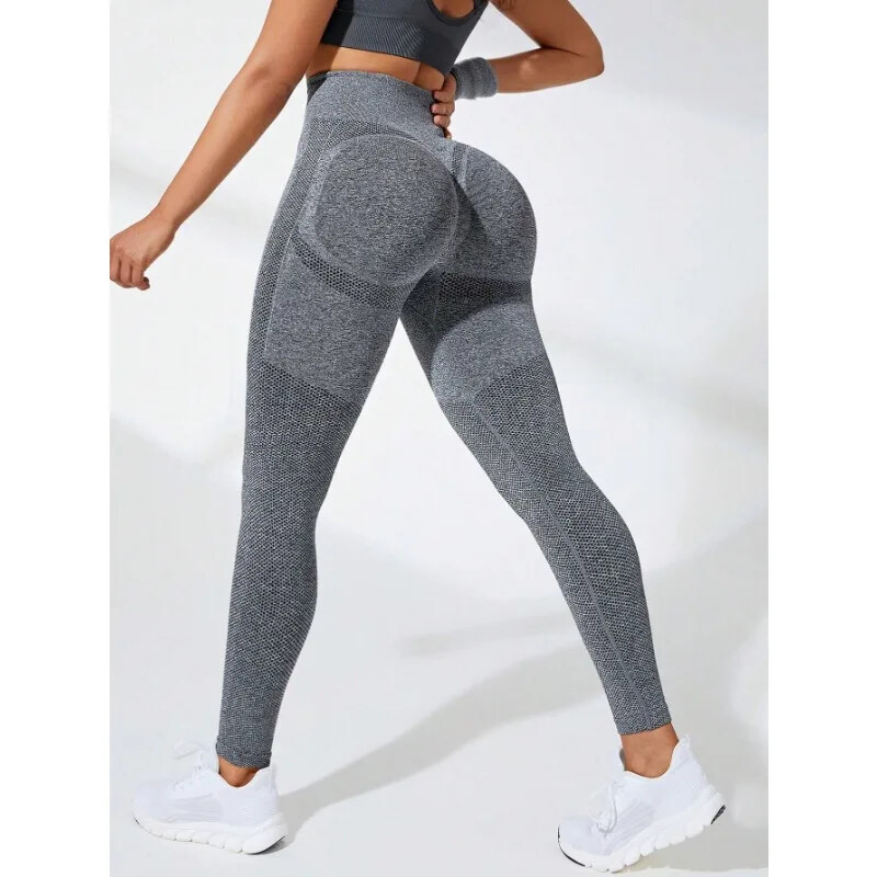 Női Zökkenőmentes Leggings Magas derekú Fitness Leggings Magas Elasztikus Kötés Divat Sportnadrágok Tornaterem Futás Jóga Fenékemelő Harisnya