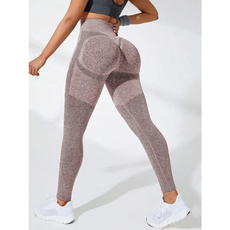 Női Zökkenőmentes Leggings Magas derekú Fitness Leggings Magas Elasztikus Kötés Divat Sportnadrágok Tornaterem Futás Jóga Fenékemelő Harisnya