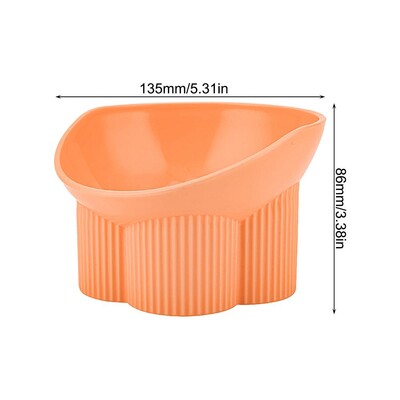 Paaugstināti noliekti kaķu trauki, 15 grādos noliekti, noliekti, kaķu barības trauki Macaron krāsainie kakla aizsargi, suņu bļoda mājdzīvnieku kaķēnu barošanas piederumi