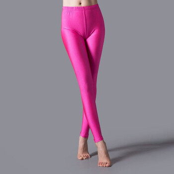 Νέο γυναικείο Skinny κολάν Candy Color Lady Fitness Slim Pencil Παντελόνι Γυναικείο Casual Παντελόνι Γυαλιστερό ελαστικό στενό κολάν