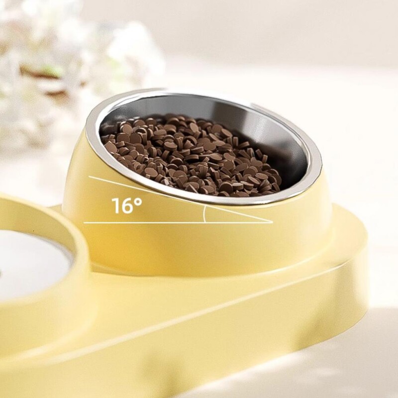 Hrănitor pentru pisici Bol din oțel inoxidabil cu auto-umplere pentru câini Hrănitor automat detașabil pentru pisoi 2-în-1 Bol automat pentru băut hrană pentru animale de companie