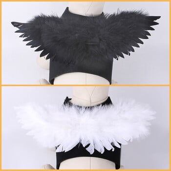 Pet Angel Wings Chest Back Halloween Creative Cat Dog Μεταμόρφωση Ρούχα Μικρού Σκύλου Νέο προϊόν