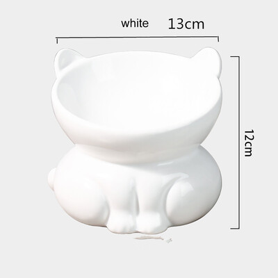 Bol din ceramică pentru pisici ureche de pisică bol cu hrană pentru pisici bol cu apă cu picioare înalte