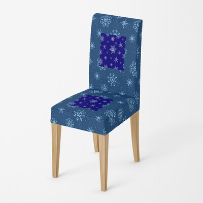 Acasă scaun Huse bucatarie reglabil din țesătură elastic husă scaune nunta Birou stretch spate simplu Modern boho fulgi de zăpadă