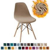 Huse pentru scaune din catifea de lux Huse pentru scaune elastice, fără brațe, de culoare solidă, huse elastice pentru scaune de luat masa, acasă, hotel, petrecere, banchet 2024