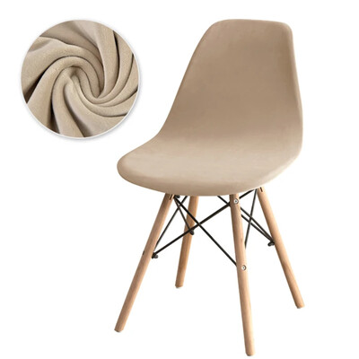 Huse pentru scaune din catifea de lux Huse pentru scaune elastice, fără brațe, de culoare solidă, huse elastice pentru scaune de luat masa, acasă, hotel, petrecere, banchet 2024