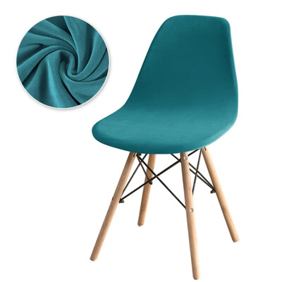 Huse pentru scaune din catifea de lux Huse pentru scaune elastice, fără brațe, de culoare solidă, huse elastice pentru scaune de luat masa, acasă, hotel, petrecere, banchet 2024