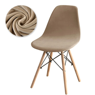 Huse pentru scaune din catifea de lux Huse pentru scaune elastice, fără brațe, de culoare solidă, huse elastice pentru scaune de luat masa, acasă, hotel, petrecere, banchet 2024