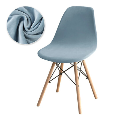 Huse pentru scaune din catifea de lux Huse pentru scaune elastice, fără brațe, de culoare solidă, huse elastice pentru scaune de luat masa, acasă, hotel, petrecere, banchet 2024