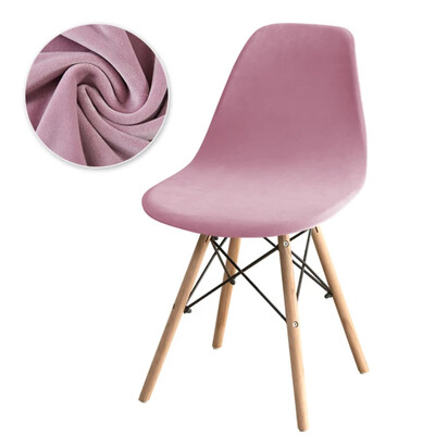 Huse pentru scaune din catifea de lux Huse pentru scaune elastice, fără brațe, de culoare solidă, huse elastice pentru scaune de luat masa, acasă, hotel, petrecere, banchet 2024