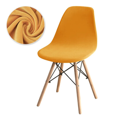 Huse pentru scaune din catifea de lux Huse pentru scaune elastice, fără brațe, de culoare solidă, huse elastice pentru scaune de luat masa, acasă, hotel, petrecere, banchet 2024