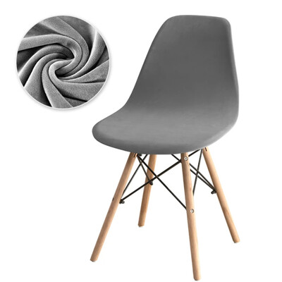 Huse pentru scaune din catifea de lux Huse pentru scaune elastice, fără brațe, de culoare solidă, huse elastice pentru scaune de luat masa, acasă, hotel, petrecere, banchet 2024