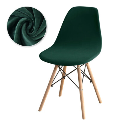 Huse pentru scaune din catifea de lux Huse pentru scaune elastice, fără brațe, de culoare solidă, huse elastice pentru scaune de luat masa, acasă, hotel, petrecere, banchet 2024