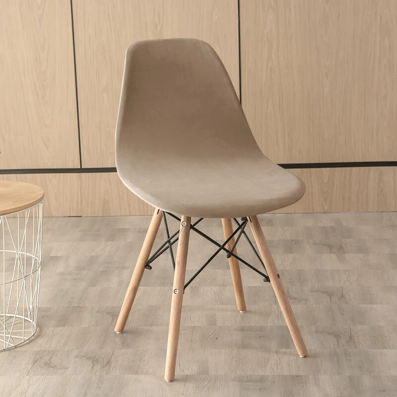 Huse pentru scaune din catifea de lux Huse pentru scaune elastice, fără brațe, de culoare solidă, huse elastice pentru scaune de luat masa, acasă, hotel, petrecere, banchet 2024