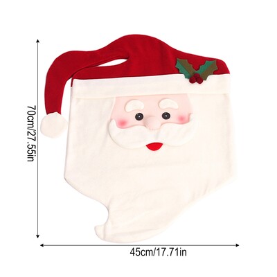 Huse pentru scaune de Crăciun Huse pentru scaune pentru Moș Crăciun Costum pentru scaune de Crăciun Huse din spate pentru decorațiuni de bucătărie de petrecere Huse pentru scaune pentru cameră de vacanță