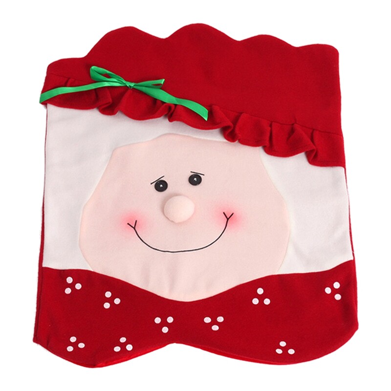 Huse pentru scaune de Crăciun Huse pentru scaune pentru Moș Crăciun Costum pentru scaune de Crăciun Huse din spate pentru decorațiuni de bucătărie de petrecere Huse pentru scaune pentru cameră de vacanță