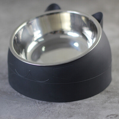 200 ml-es többszínű kisállat etetőtál rozsdamentes acél macska kutya itatótál csúszásmentes nyakvédő kisállat kiegészítők