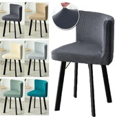 Huse pentru scaune triunghiulare elastice 1 buc Huse pentru scaune de luat masa lavabila Husa pentru scaune de birou din fleece polar Huse pentru scaune de birou pentru petrecere de petrecere a timpului liber în familie 의자커버