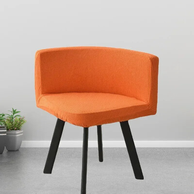 Huse pentru scaune triunghiulare elastice 1 buc Huse pentru scaune de luat masa lavabila Husa pentru scaune de birou din fleece polar Huse pentru scaune de birou pentru petrecere de petrecere a timpului liber în familie 의자커버