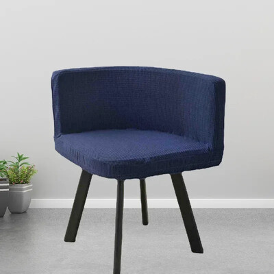 Huse pentru scaune triunghiulare elastice 1 buc Huse pentru scaune de luat masa lavabila Husa pentru scaune de birou din fleece polar Huse pentru scaune de birou pentru petrecere de petrecere a timpului liber în familie 의자커버