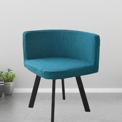 Huse pentru scaune triunghiulare elastice 1 buc Huse pentru scaune de luat masa lavabila Husa pentru scaune de birou din fleece polar Huse pentru scaune de birou pentru petrecere de petrecere a timpului liber în familie 의자커버