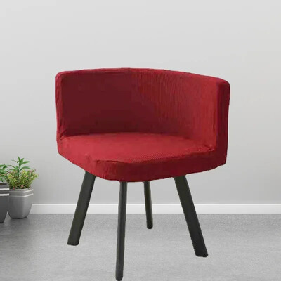 Huse pentru scaune triunghiulare elastice 1 buc Huse pentru scaune de luat masa lavabila Husa pentru scaune de birou din fleece polar Huse pentru scaune de birou pentru petrecere de petrecere a timpului liber în familie 의자커버