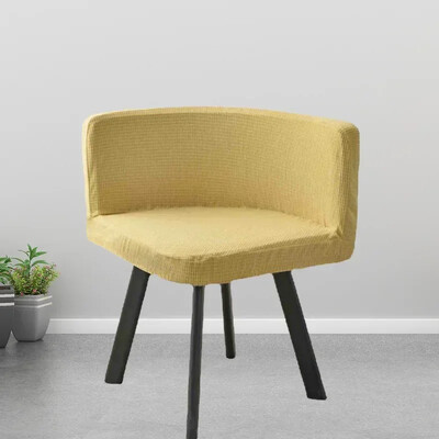 Huse pentru scaune triunghiulare elastice 1 buc Huse pentru scaune de luat masa lavabila Husa pentru scaune de birou din fleece polar Huse pentru scaune de birou pentru petrecere de petrecere a timpului liber în familie 의자커버