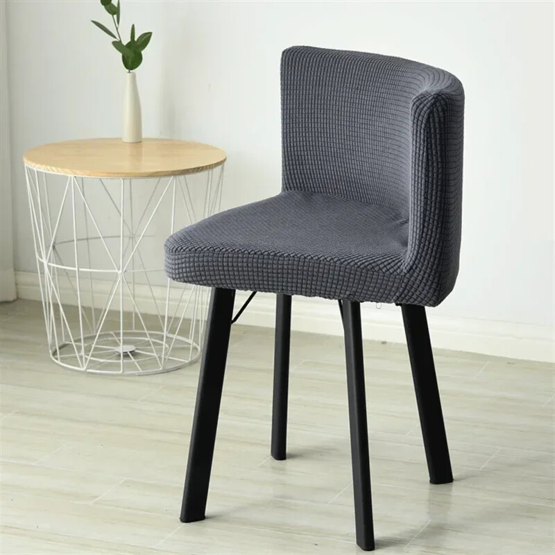 Huse pentru scaune triunghiulare elastice 1 buc Huse pentru scaune de luat masa lavabila Husa pentru scaune de birou din fleece polar Huse pentru scaune de birou pentru petrecere de petrecere a timpului liber în familie 의자커버