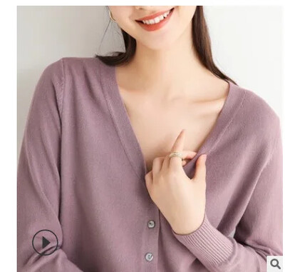 2024 m. Moteriški megztiniai ilgomis rankovėmis megzti viršutiniai drabužiai Tvirtai ploni pavasariniai rudens megztiniai V formos iškirpte Mezginiai Korėjietiški madingi megztiniai