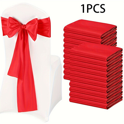 Szatén székszárnyak íjak Univerzális székszalag szalag szalag Esküvői fogadás Rendezvények Bankettek Szállodai rendezvény Székhuzat Dekoráció