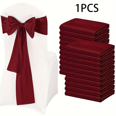 Szatén székszárnyak íjak Univerzális székszalag szalag szalag Esküvői fogadás Rendezvények Bankettek Szállodai rendezvény Székhuzat Dekoráció