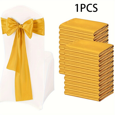 Szatén székszárnyak íjak Univerzális székszalag szalag szalag Esküvői fogadás Rendezvények Bankettek Szállodai rendezvény Székhuzat Dekoráció