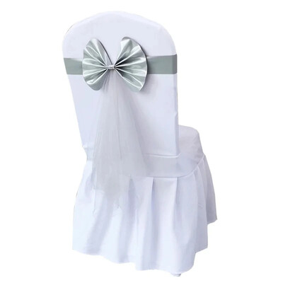 Fierbinte 10 bucăți de decorare pentru scaunul de nuntă, cu fundă elastică, cerceve pentru scaun, cu nod cu papion, cravată, hotel, petrecere, decor acasă, multicolor