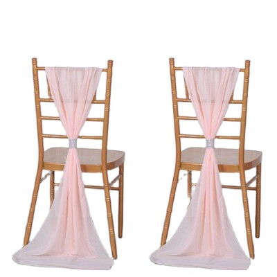 2 bucăți de scaun din șifon, cu papion, cu panglă, cu noduri, centură pentru spate, alergare de masă, hotel, banchet, țară, nuntă, petrecere, eveniment, decor
