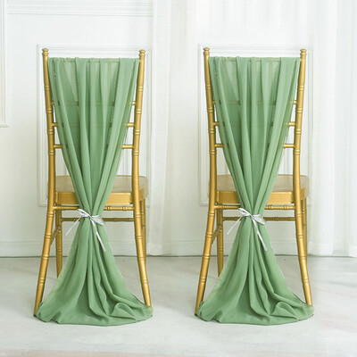 2 bucăți de scaun din șifon, cu papion, cu panglă, cu noduri, centură pentru spate, alergare de masă, hotel, banchet, țară, nuntă, petrecere, eveniment, decor