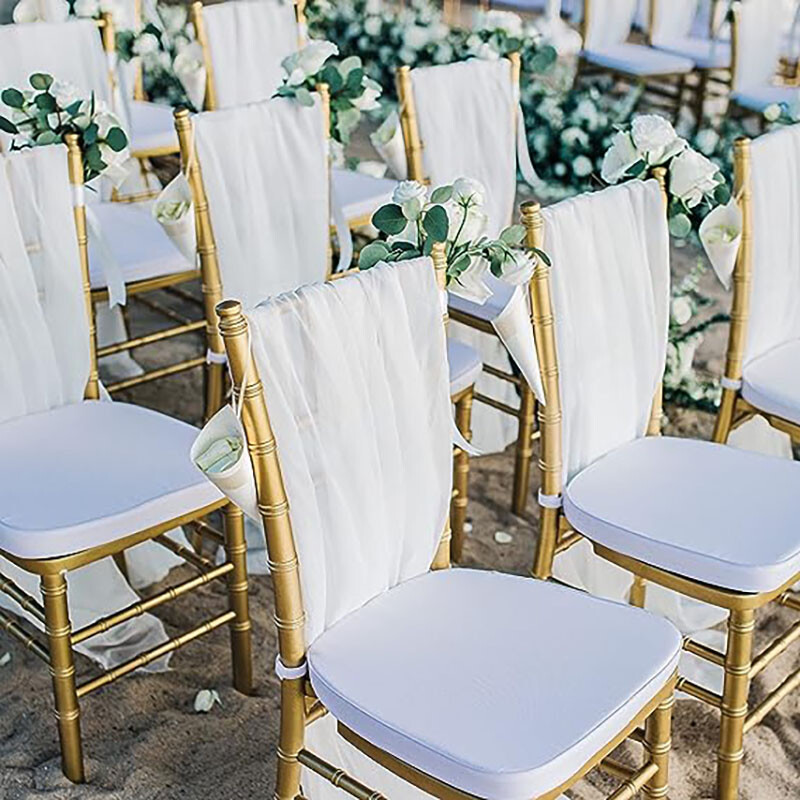 2 bucăți de scaun din șifon, cu papion, cu panglă, cu noduri, centură pentru spate, alergare de masă, hotel, banchet, țară, nuntă, petrecere, eveniment, decor