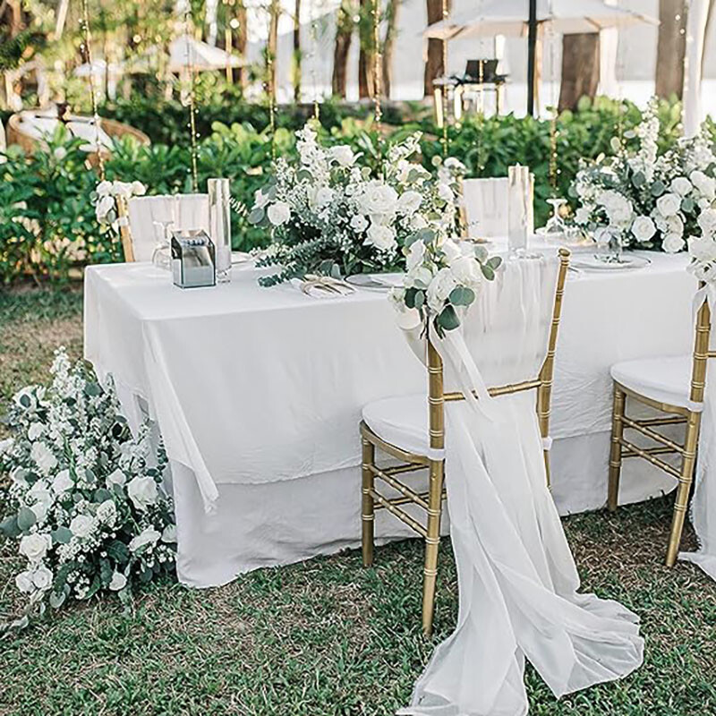 2 bucăți de scaun din șifon, cu papion, cu panglă, cu noduri, centură pentru spate, alergare de masă, hotel, banchet, țară, nuntă, petrecere, eveniment, decor