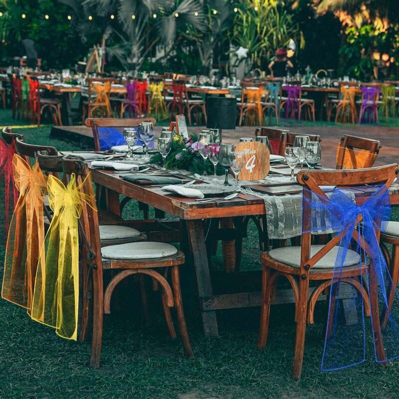 10 vnt organza kėdžių varčios mazgų juostos kėdžių lankeliai vestuvių vakarėliui banketui renginiui šalies vestuvių kėdės dekoravimui