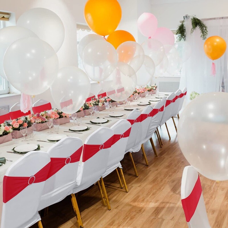 20 de bucăți cerceve pentru scaune universale elastice spandex elastice pentru scaune cu glisor cu cataramă pentru nuntă, recepție, hotel, eveniment, decor de petrecere