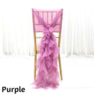 Decorație pentru spate scaun din tul Organza Tifon transparent Cerceve pentru scaun Volane Cerceve pentru scaun Hotel Nuntă Banchet Decoratiuni pentru petrecere