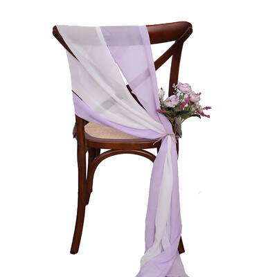 12 DB sifon székszárnyak esküvői szék dekorációhoz 16x275 cm hosszú esküvői folyosó dekorációhoz party bankett rendezvény babazuhany