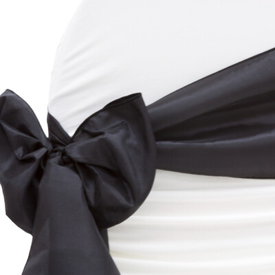 10 buc/lot Cerceve pentru scaun negru Decorație pentru scaun de nuntă Husă din material satinat Decorare pentru petrecere Cerceve pentru scaun pentru ziua de naștere 15*275CM